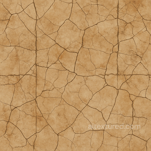 Broken Tile Mosaic Featuring Distressed Ceramic Cracked Tiles With Earth Tones seamless Mosaic PBR texture