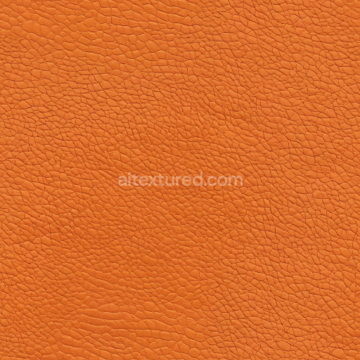 Seamless 3D Pebbled Orange Leather PBR Texture with Fine Grain Detailing