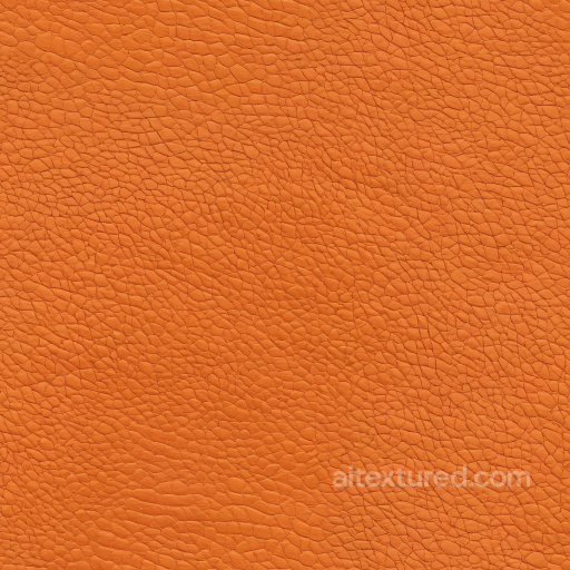 Pebbled Orange Leather PBR Texture with Fine Grain Detailing seamless Leather PBR texture