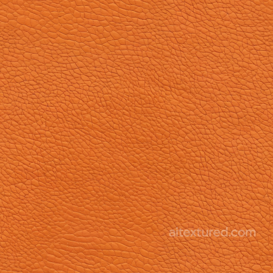 Pebbled Orange Leather PBR Texture with Fine Grain Detailing Leather texture preview