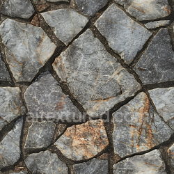 seamless Seamless 3D PBR Texture of Natural Cracked Stone Pavement with Earthy Tones texture 8k free download PBR