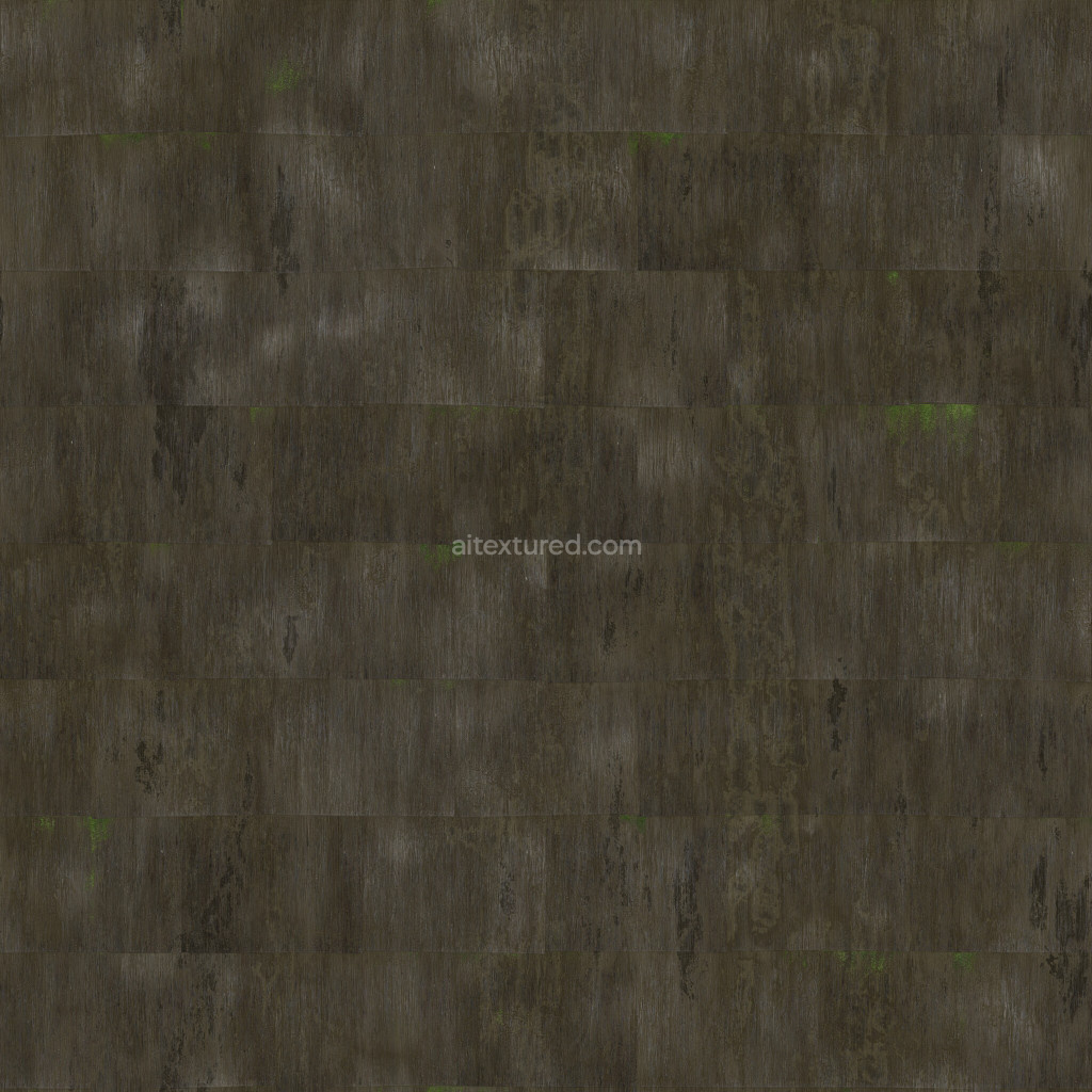 Seamless wood siding PBR texture with dark weathered finish