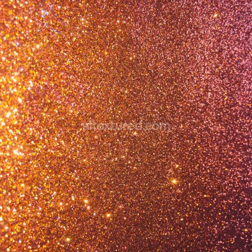 Seamless 3D PBR Texture of Warm Copper Glitter Sparkle Particles