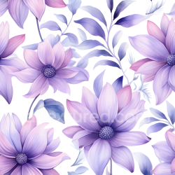 seamless Seamless 3D PBR Texture of Purple Flower with Soft Floral Pattern texture 8k free download PBR