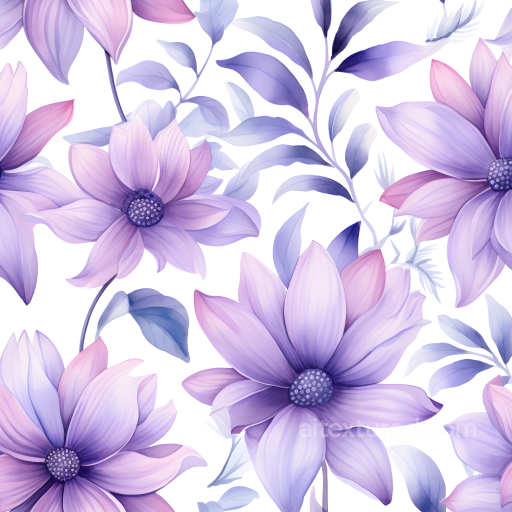 Purple Flower Seamless Texture with Soft Floral Pattern seamless Purple Flower PBR texture