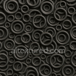 seamless Rubber O Ring Assortment Surface texture 1024x1024 free download PBR