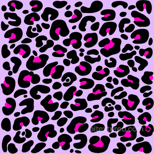 Neon-Inspired Leopard Print Pattern Seamless Texture seamless Leopard Print PBR texture