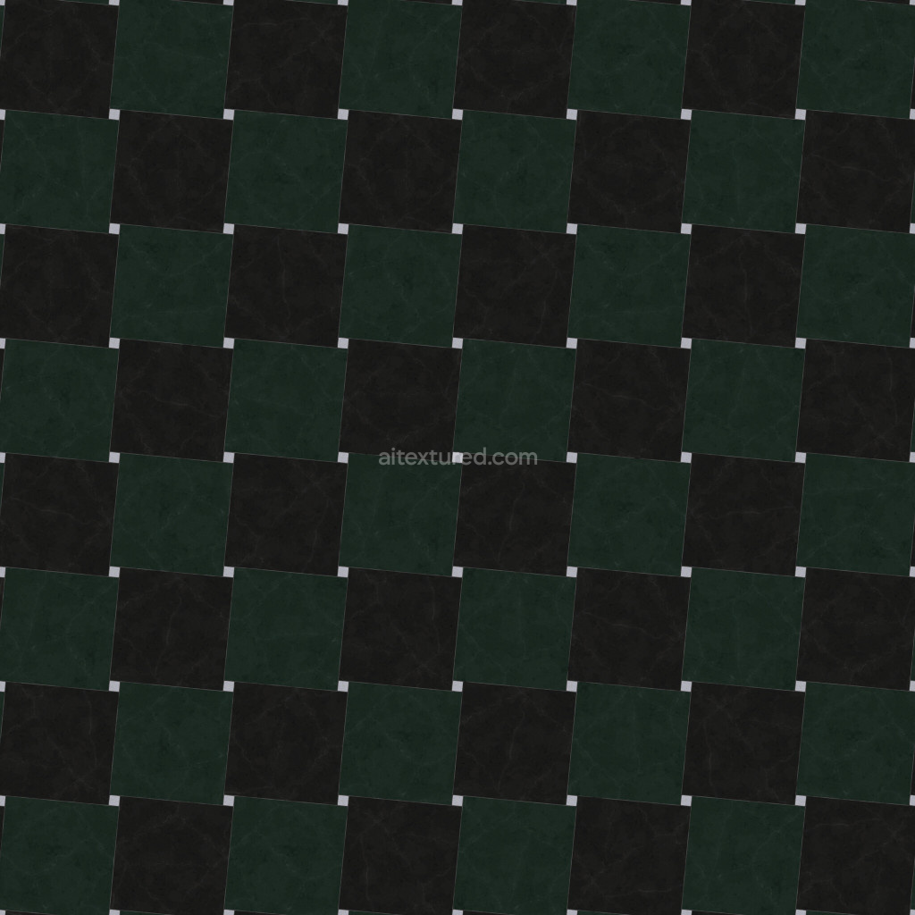 Seamless dark tiles texture for 3D applications