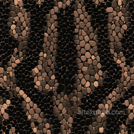 Skin PBR Texture with Stylized Hexagonal Pattern and Dark Warm Tones seamless Skin PBR texture