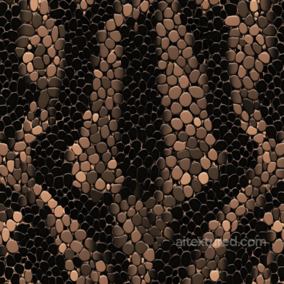 Skin PBR Texture with Stylized Hexagonal Pattern and Dark Warm Tones Skin texture preview