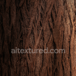 seamless Dark Brown Tree Bark Texture with Deep Groove Detail texture 8k free download PBR