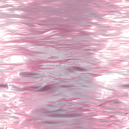 Seamless 3D Pink Stylized Water PBR Texture with Soft Ripples