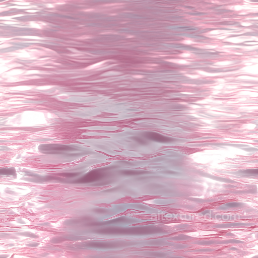 Pink Stylized Water PBR Texture with Soft Ripples seamless Water PBR texture