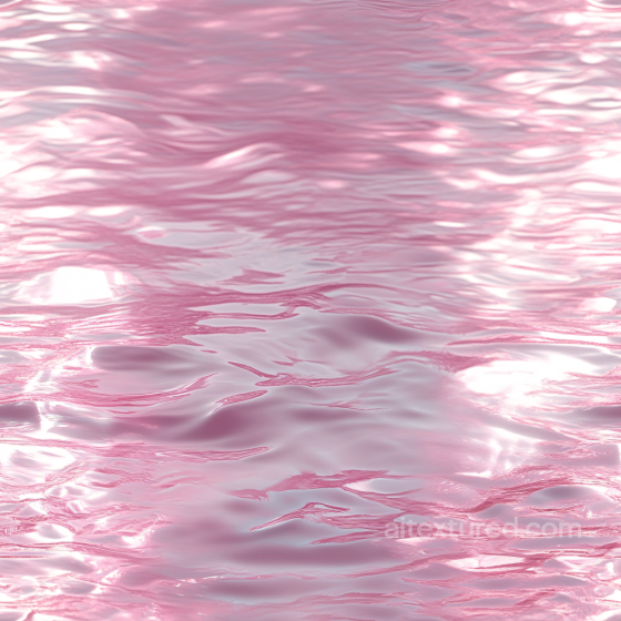 Pink Stylized Water PBR Texture with Soft Ripples Water texture preview