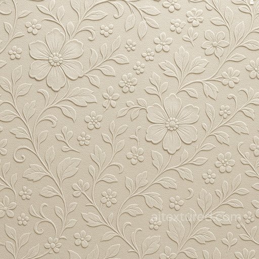 Embossed Stationery Floral Motif seamless Paper PBR texture