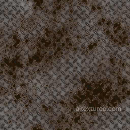 Archviz Floor Ground Metal Plate Rusted Substance - Seamless PBR Texture seamless Metal PBR texture
