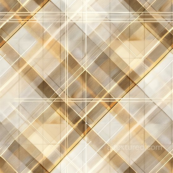 Plaid Patterned Metal PBR Texture with Soft Gold and Brown Tones Plaid texture preview