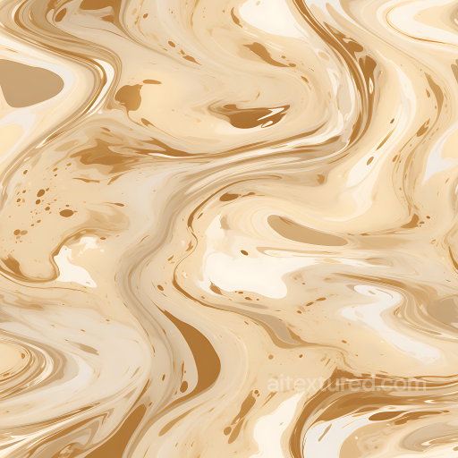 Brown and Cream Marble Swirls PBR Texture with Polished Stone Finish seamless Marble PBR texture
