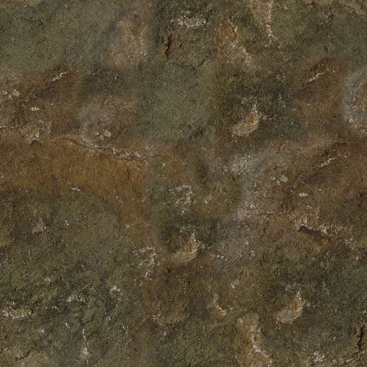 Bare Rock Uneven - Rock Uneven Discolored Rock Wall seamless PBR texture preview