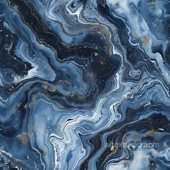 Blue Marble PBR Texture with Flowing Gold Veins and Polished Finish Marble texture preview
