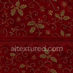 seamless Seamless 3d texture pbr 8k velvet fabric red satin festive embroidery details texture 8k free download PBR