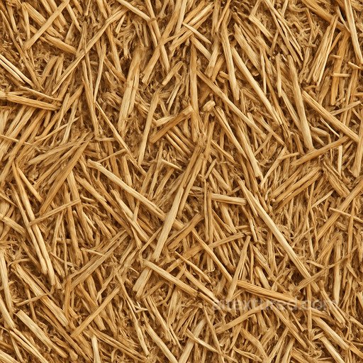 Industrial Straw Seamless Texture seamless Hay-straw PBR texture