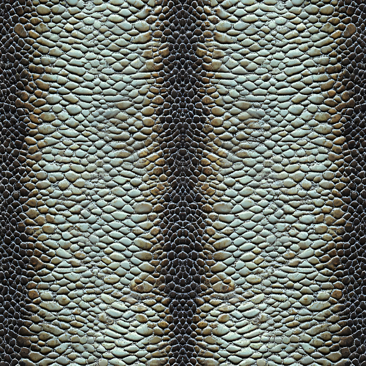 Reptilian Skin Featuring Detailed Scales and Natural Color Variation seamless PBR texture preview