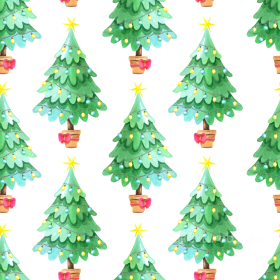All Christmas Digital paper Texture of Watercolor Christmas Tree Digital Paper with Lights All Christmas Digital paper texture preview