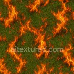 seamless Burning Green Lawn Texture texture 8k free download PBR