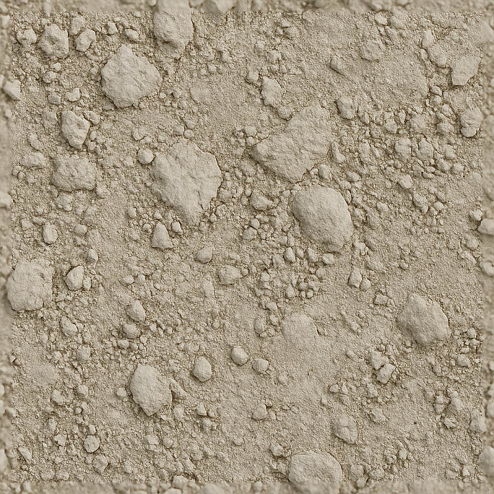 Chalky Soil Ground Surface With Chalk Deposits And Dust seamless PBR texture preview