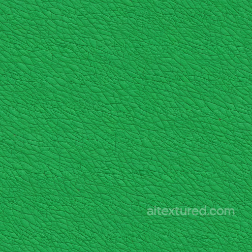 vibrant green pebbled leather PBR texture with fine grain and natural wrinkles seamless Leather PBR texture