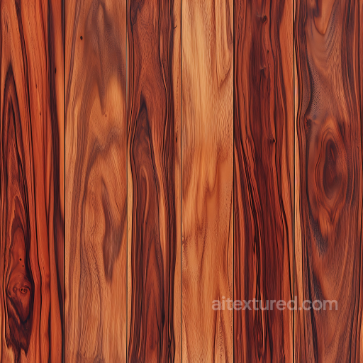 Rustic Redwood Wood Planks PBR Texture with Knotted Grain seamless Wood PBR texture