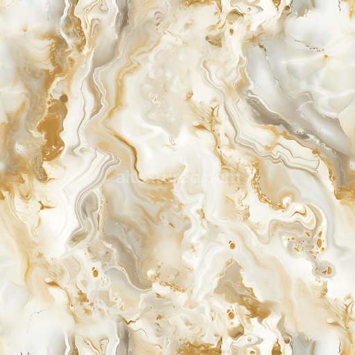 Seamless 3D Crema Bella Marble PBR Texture with Warm Gold Veining and Polished Finish