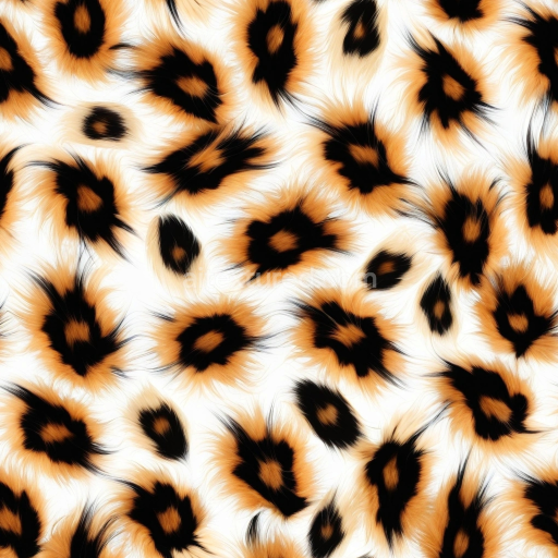 Preview — Seamless Leopard Print 3D PBR Fur Texture with Realistic Soft Hair Detail
