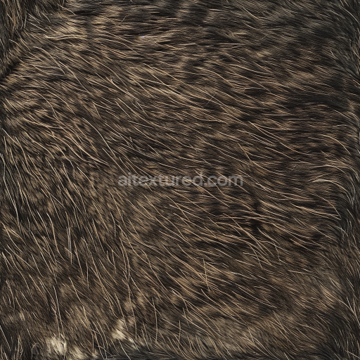 Preview — Seamless 3D Brown Fur Leather PBR Texture with Realistic Hair Detail