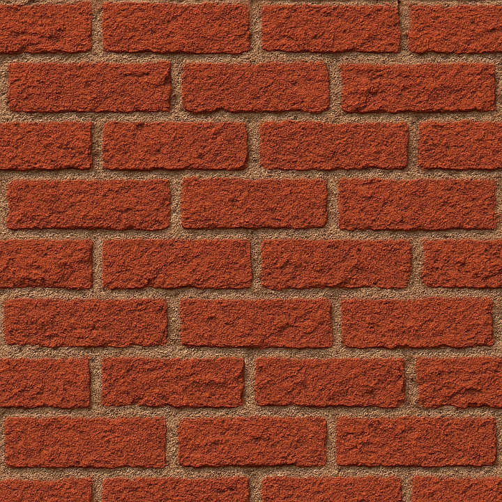 Coarse Red Brick seamless PBR texture preview