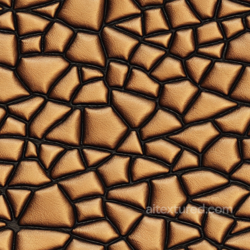 cracked bronze leather PBR texture with detailed grain and soft wrinkles seamless Leather PBR texture
