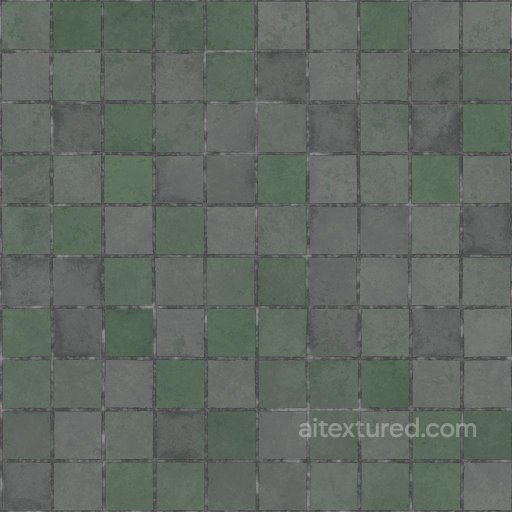 Shiny Green Tile Texture | Free PBR texture preview