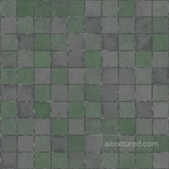 Shiny Green Tile Texture | Free PBR Tile texture preview