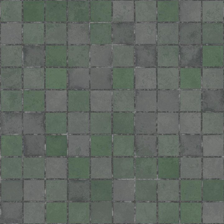 Shiny Green Tile seamless PBR texture preview