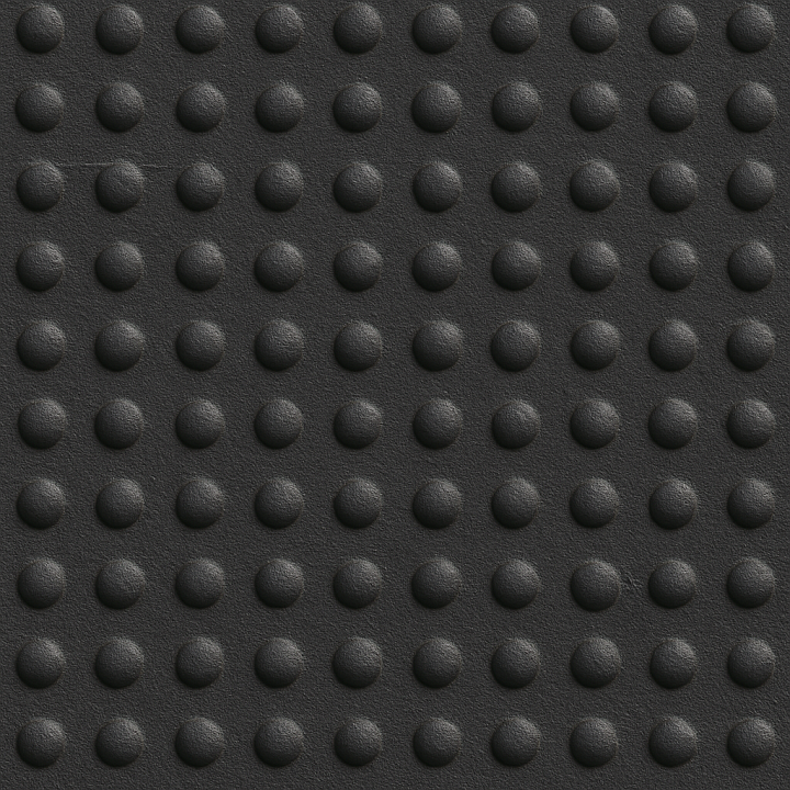 Tactile Plate With Raised Bumps And Matte Black Finish seamless PBR texture preview