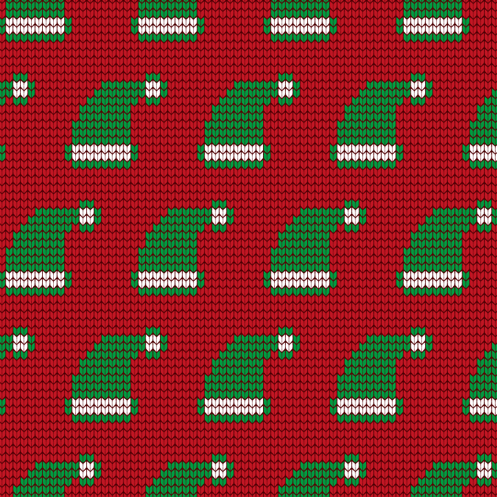 All Christmas Digital paper of Christmas Knit Fabric Featuring Green Sa… seamless PBR texture preview