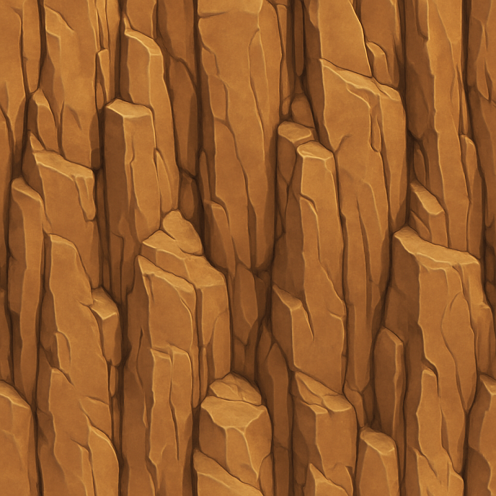 Stylized Cliff seamless PBR texture preview
