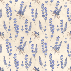 seamless Seamless 3D PBR Texture Featuring Blue Lavender Sprigs on Beige Watercolor Background texture 8k free download PBR