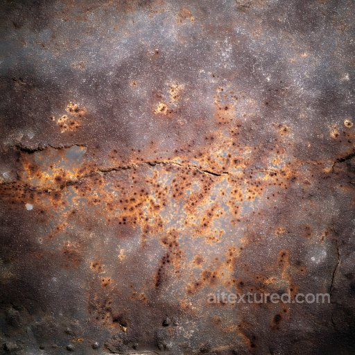 rusty cracked metal PBR texture with pits and erosion seamless Rust PBR texture