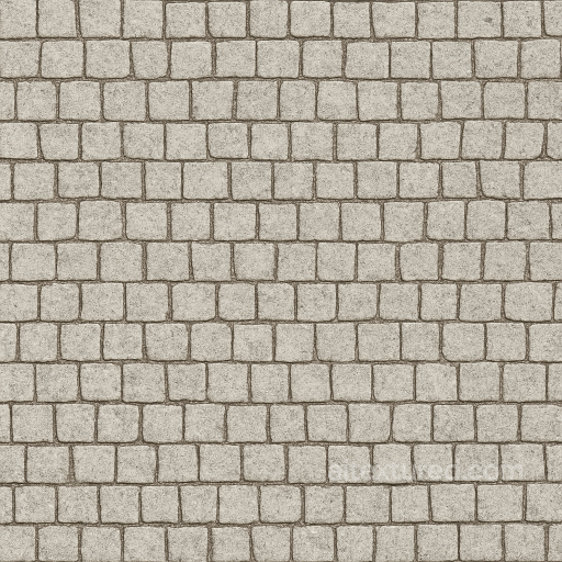 Seamless Stone PBR Texture - Small Stone Tiles Arranged Neatly Pedestrian Park Pathway seamless Stone PBR texture