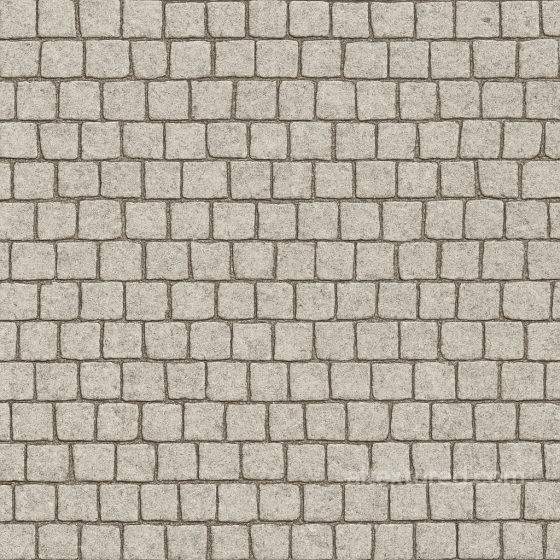 Seamless Stone PBR Texture - Small Stone Tiles Arranged Neatly Pedestrian Park Pathway Stone texture preview