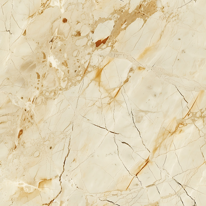 Crema Marfil Classic Beige Marble with Natural Veins seamless PBR texture preview