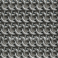 seamless Seamless 3d texture pbr 8k of polished steel chainmail with butted rings texture 8k free download PBR