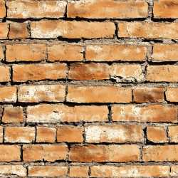 seamless Seamless 3D PBR Texture of Aged Cracked Orange Brick Wall with Rough Mortar texture 8k free download PBR